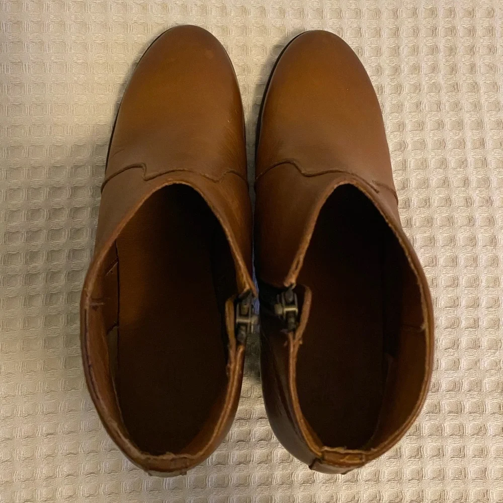 Frye Brown Leather Ankle Boots - Picture 7 of 13